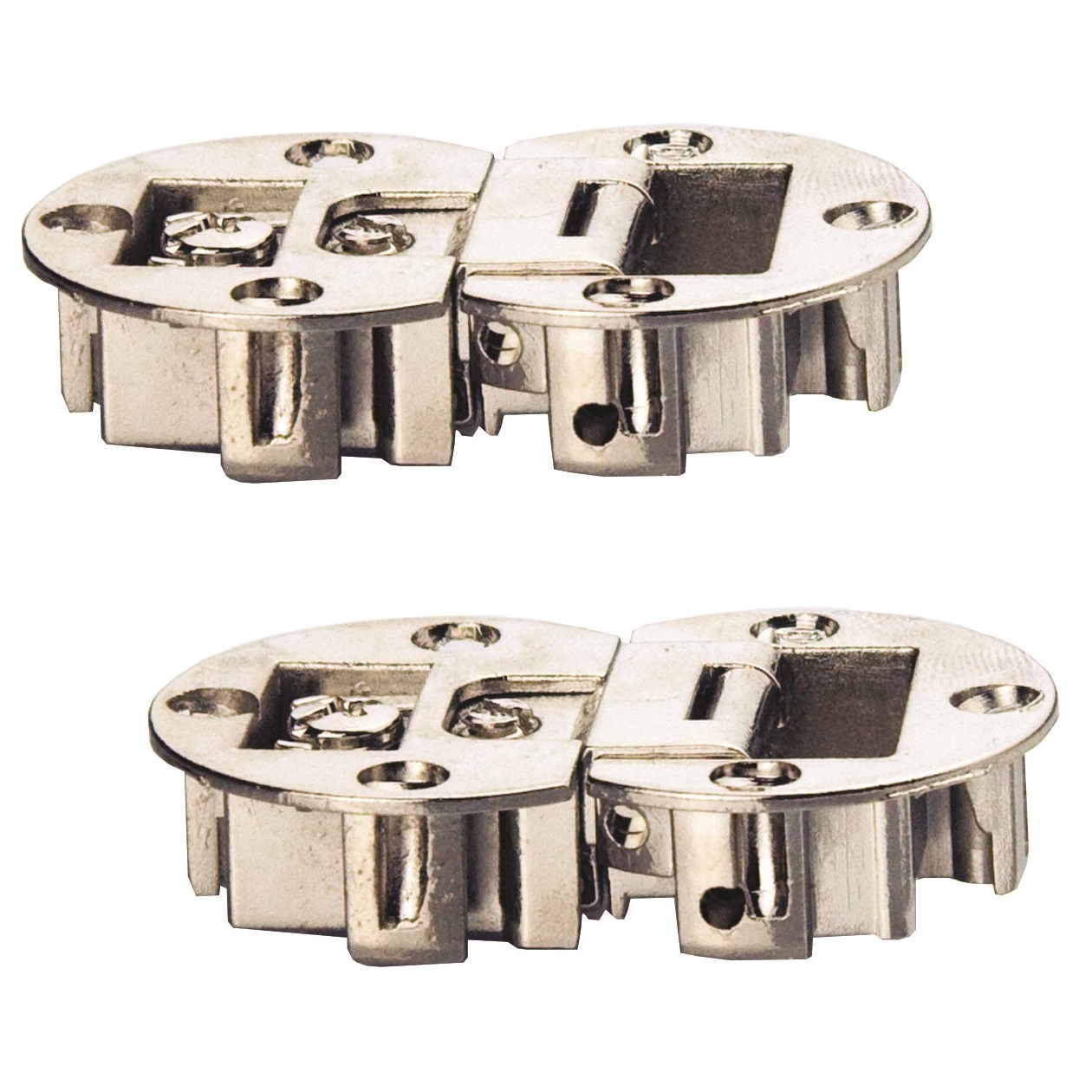 Bisagra de solapa 15.09.076 para muebles, montaje de solapa, removible, por SISO Dinamarca. Imagen del producto