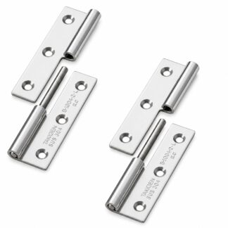 2 piezas de bisagra para póster de alta calidad, fabricadas en acero inoxidable SUS304, capacidad de carga: 10 kg (23 lbs), 64 mm (2-33/64"), versión: izquierda, B-1004-2-L. Bisagra robusta de elevación para puertas, escotillas de mantenimiento y mucho más, por TAKIGEN (Japón)