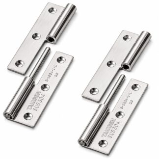 2 piezas de bisagra para póster de alta calidad, B-1004-1-L, altura: 75 mm, de TAKIGEN, capacidad de carga: 15 kg (34 lbs), versión: izquierda. Imagen del producto