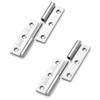 2 piezas de bisagra de póster de alta calidad, B-1004-2-R, altura: 64 mm, de TAKIGEN, capacidad de carga: 10 kg (23 lbs), versión: derecha. Imagen del producto 