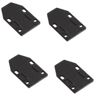 Placa espaciadora de 4 piezas, de poliacetal, superficie: negra, 70 mm (2-3/4"), ML-120-DP4-BL. Placa de compensación para mosquetones magnéticos ML-120BR, ML-120W y ML-120BL de Sugatsune, de Sugatsune / LAMP® (Japón)