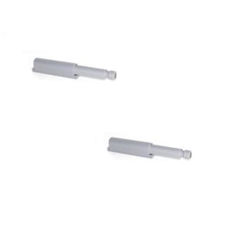 2 piezas elegante pestillo a presión, superficie: gris, 62 mm (2-7/16"), versión: magnética, 2033921. Cierre push-to-open robusto para puertas de muebles, puertas de armarios, solapas y mucho más, by EMUCA