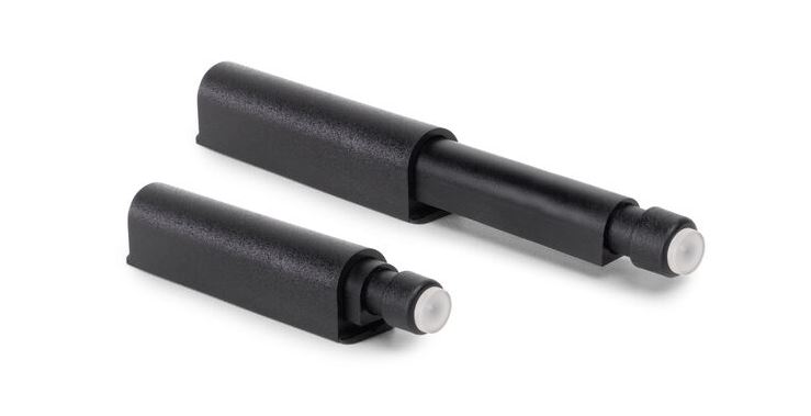 Elegante cierre a presión de 2 piezas, superficie: negro, 62 mm (2-7/16"), versión: no magnética, 2033817. Cerradura a presión robusta para puertas de muebles, puertas de armarios, solapas y mucho más, by EMUCA - Imagen 5