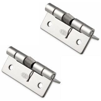 2 piezas de correa de muelle de alta calidad, fabricadas en acero inoxidable SUS304, 32 mm (1-17/64"), par motor: 12,3 N·m, TH-61SUS-2. Bisagra robusta de muelle para aletas de dispositivo, puertas de carcasa, tapas y mucho más, por TOCHIGIYA (Japón)