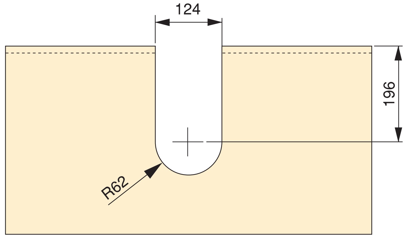 Recorte de sifón curvo, de plástico, superficie: blanco, 3044415. protección de sifón para mueble de lavabo, mueble de cocina, mueble de baño, sifón, desagüe y mucho más, de EMUCA - Imagen 3