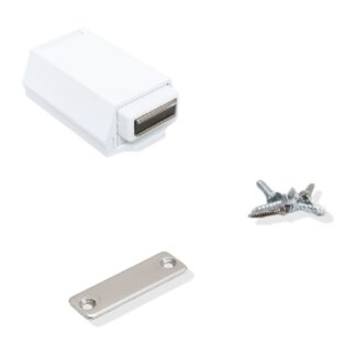 Pestillo magnético de empuje para puertas sin tiradores de alta resistencia Pestillo táctil ML-ZN80 de SUGATSUNE / Lamp (Japón) - Blanco