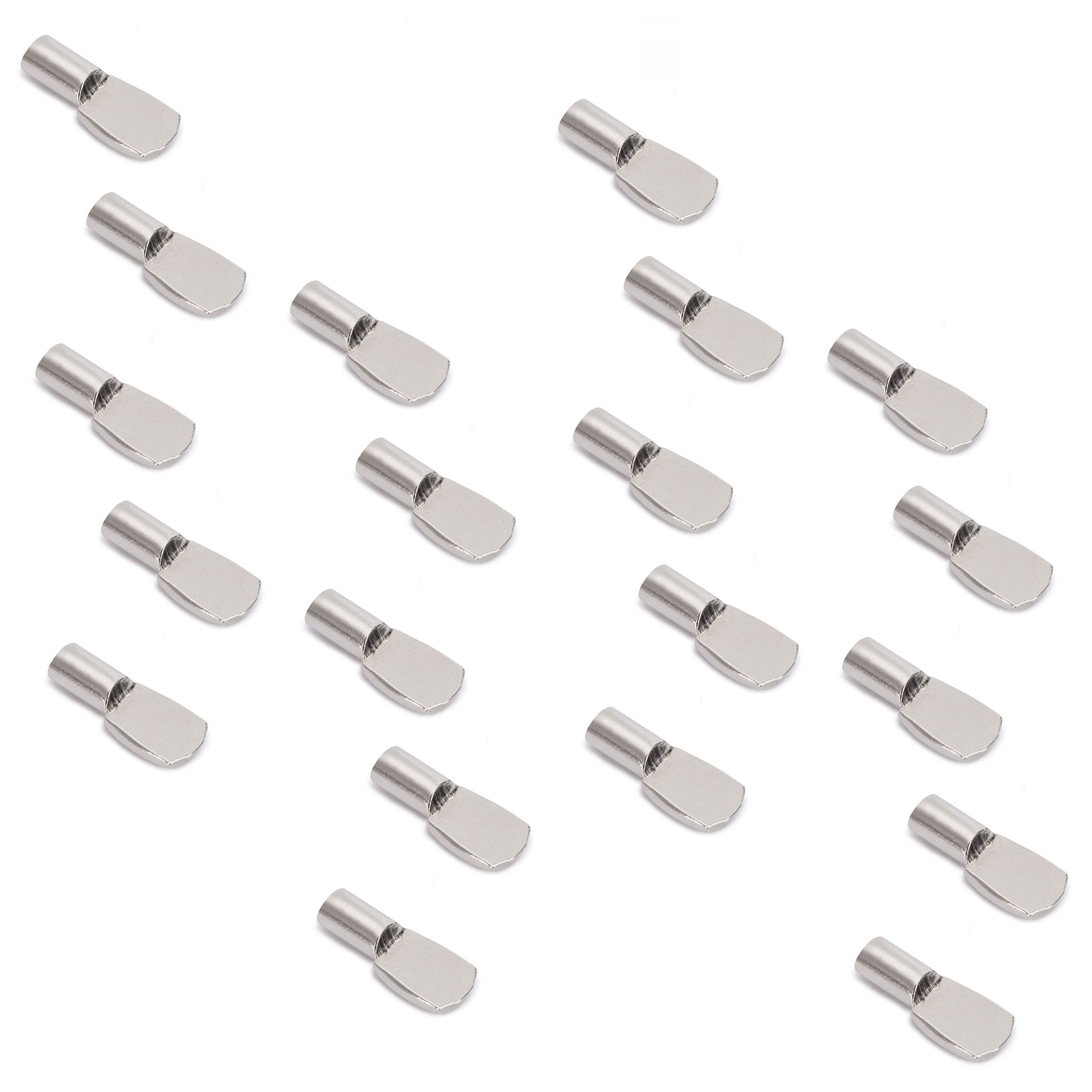 20 piezas de soportes de base de cubo de alta calidad, de acero, superficie: niquelado, soportes de estantes de 5062107. para filas de agujeros, estantes, estantes, estantes de armarios, estantes y mucho más, de EMUCA