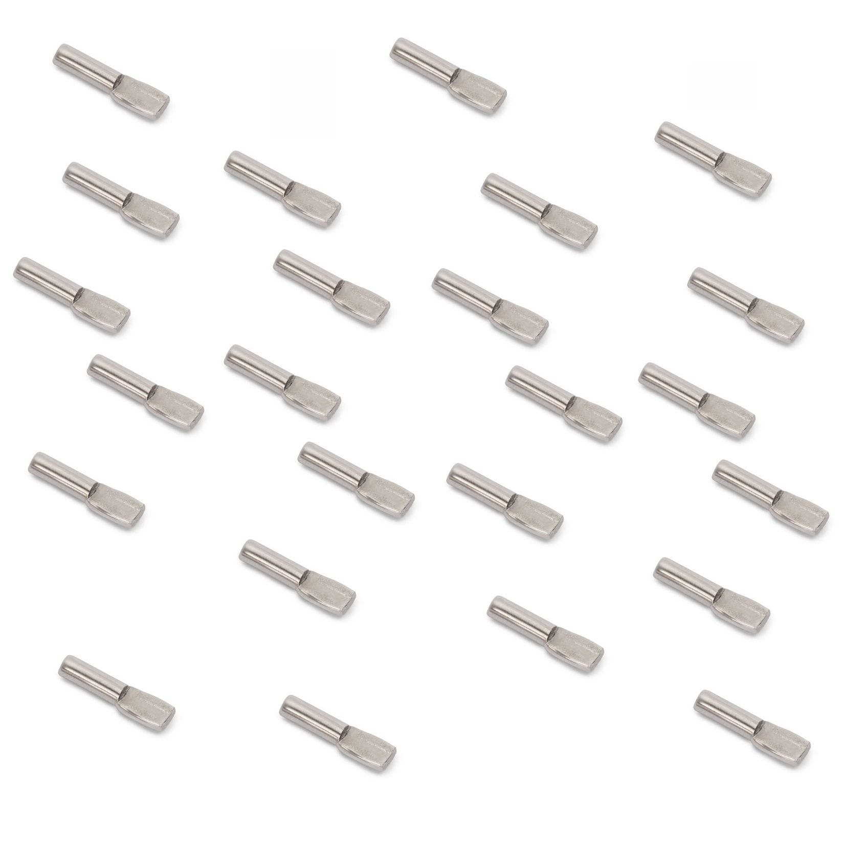 20 piezas de soportes de base de cubo de alta calidad, de acero, superficie: niquelado, soportes de estantes de 5062107. para filas de agujeros, estantes, estantes, estantes de armarios, estantes y mucho más, de EMUCA - Imagen 4