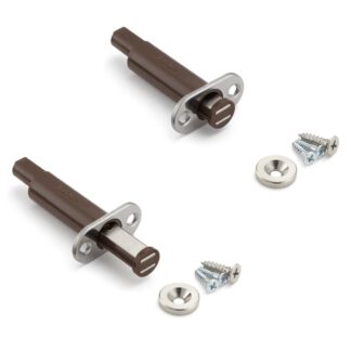 2 Stück Magnet-Druckschnäpper, zum Einbohren, inkl. Gegenplatte MC-U60 von Sugatsune. Produktbild