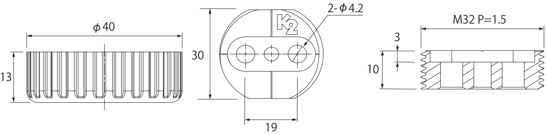 4 piezas de ajustador robusto para muebles, capacidad de carga: 800 kg (1764 lbs), superficie: negra, ⌀40 mm (1-37/64"), versión: estándar, B571-40-BK. Pie ajustable para patas de mesa, patas para muebles, patas para armarios y mucho más, por Kojima (Japón) - Imagen 2