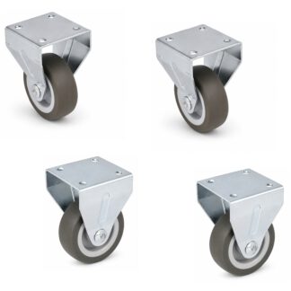 Fundidor robusto de muebles de 4 piezas, 08.12.150-1, diámetro: ⌀50 mm, de SISO, capacidad de carga: 120 kg (265 lbs). Imagen del producto