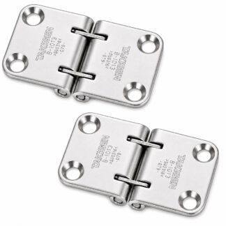 Bisagra de escotilla de alta calidad de acero inoxidable de 2 piezas, fabricada en acero inoxidable SUS316, 70 mm (2-3/4"), B-1013. Bisagra robusta marina para escotillas de barcos, escotillas de cubierta, solapas inferiores, escotillas de mantenimiento y mucho más, por TAKIGEN (Japón)