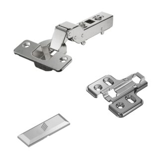 Bisagra de acero inoxidable, soporte: semi-reposante, 9289592, por Hettich, diseño: placa de montaje con 0 mm de distancia. Imagen del producto