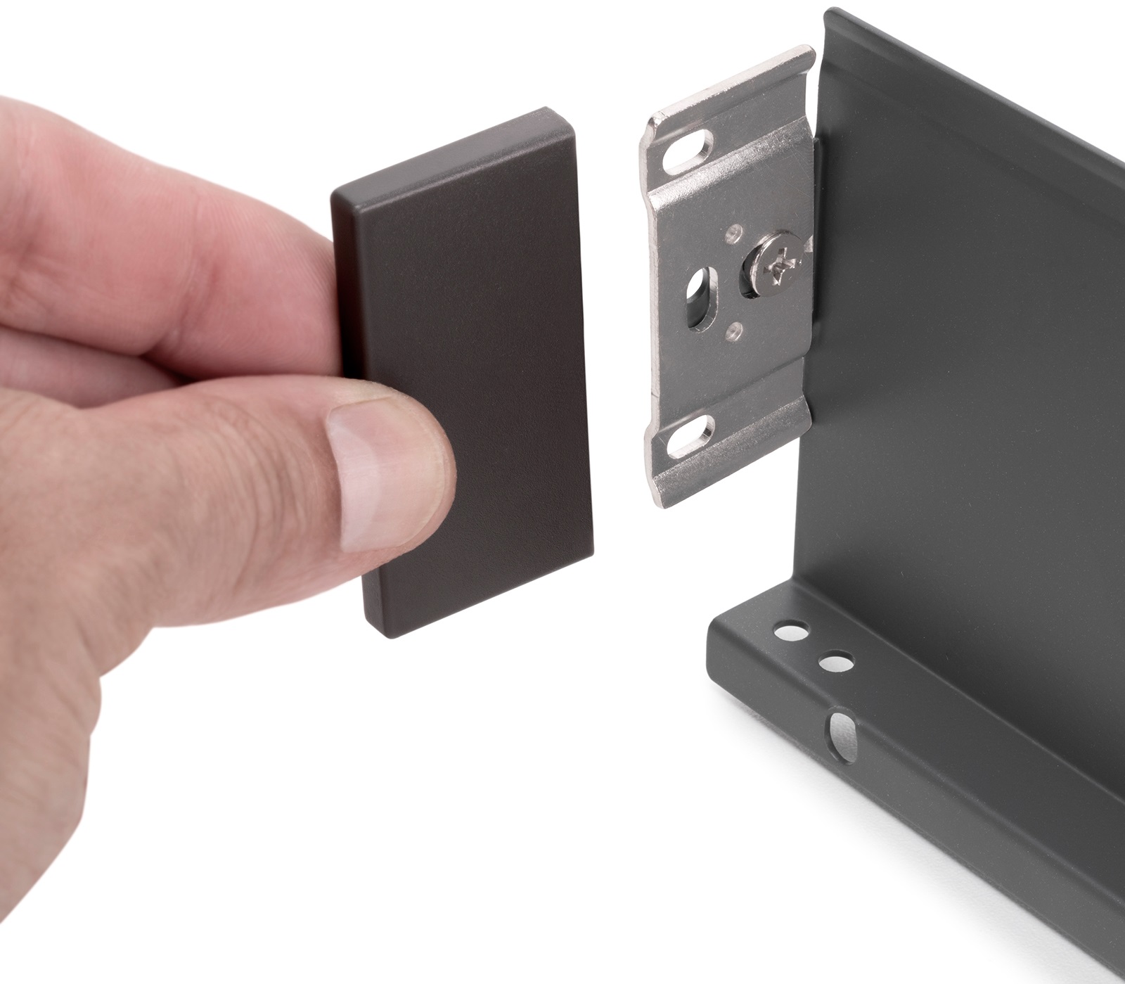 Juego de cajones, con marcos extra finos, altura: 88 mm (3-15/32"), superficie: gris antracita, 490 mm (19-19/64"), versión: desplegable parcial con apertura de empuje, 3275435. cajones para muebles de cocina y mucho más, por EMUCA - Imagen 7