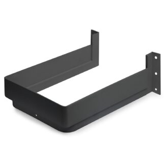 Recorte de sifón de alta calidad, de plástico, superficie: gris antracita, 3011923. Protección de sifón rectangular para mueble de lavabo, armario de cocina, mueble de baño, sifón, desagüe y mucho más, by EMUCA