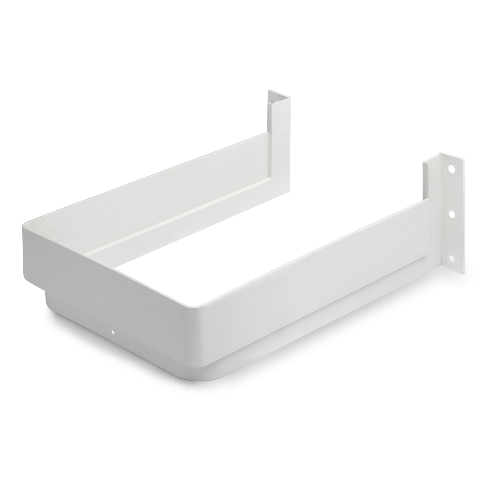 Recorte de sifón de alta calidad, de plástico, superficie: blanco, 3011915. Protección de sifón rectangular para mueble de lavabo, armario de cocina, mueble de baño, sifón, desagüe y mucho más, de EMUCA