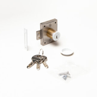 Cerradura del armario, con llave igual, blanca 7810-24WT-D, de Sugatsune / LAMP (Japón)