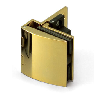 Bisagra de puerta de cristal, semisuperficie, con función de cierre GH-456C-GC, por Sugatsune / LAMP (Japón)