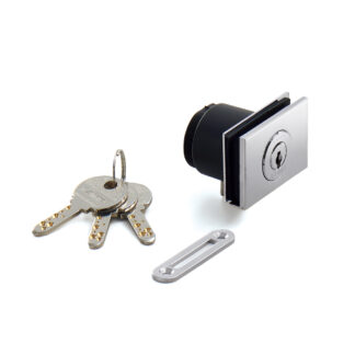 Cerradura de palanca, para puertas de cristal, con llave igual que GS-GL5-CR-D, de Sugatsune / LAMP (Japón)