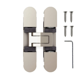 Bisagra de tope invisible, HES3D-70DN ajustable en 3D, de Sugatsune / LAMP (Japón)