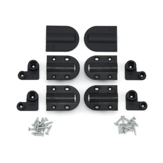 Bisagra amortiguadora, con tapa, HG-JHM20-80BL negra, de Sugatsune / LAMP (Japón)