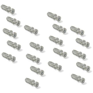 20 piezas de robusto tornillo de conexión para diámetro ⌀6 mm, de Zamak, 8 mm (5/16"), 8084001. Robusto pasador excéntrico para la conexión de muebles y mucho más, de EMUCA