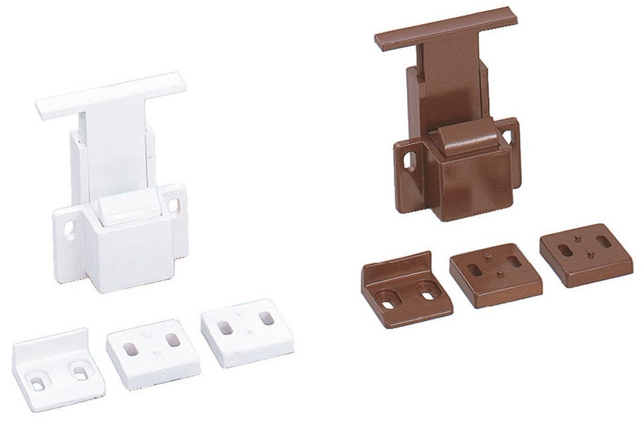 Asa de cierre a presión oculta, superficie: marrón, AK-60BR y AK-C60BR. Práctica empuñadura de seguridad para interiores de yates, conversiones de autocaravanas, muebles de caravanas, autocaravanas y mucho más, de Sugatsune / LAMP® (Japón) - Imagen 8