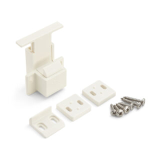 Mango de cierre a presión oculto, superficie: blanco, AK-60WT y AK-C60WT. Práctica manilla de perno de seguridad para interiores de yates, conversiones de autocaravanas, muebles de caravanas, autocaravanas y mucho más, por Sugatsune / LAMP® (Japón)